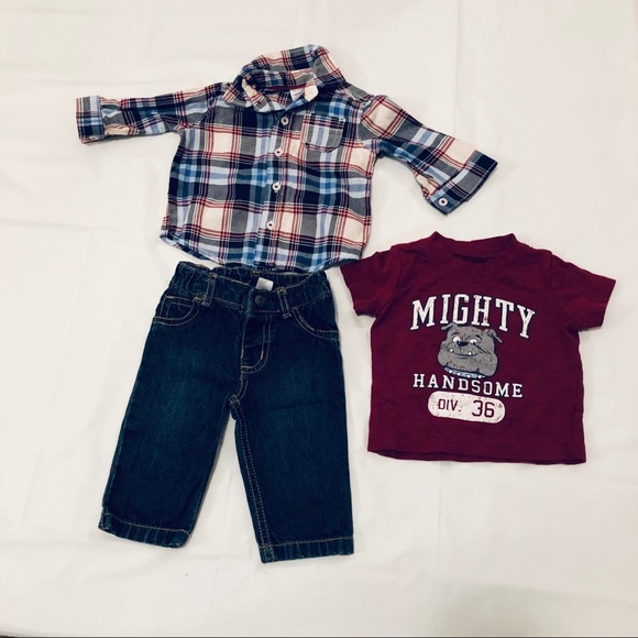Carters 3 Piece Baby boy Outfit - Picture 1 of 6